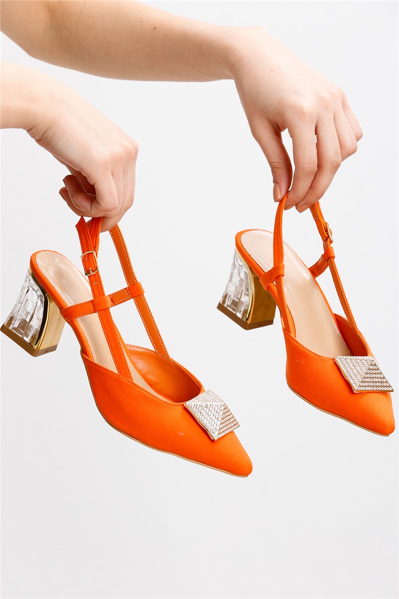 Elegante Damenschuhe BY15A - Orange #371825