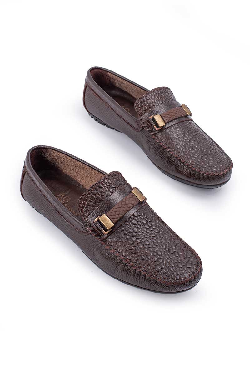 ALEXANDER GARCIA Herren-Loafer aus echtem Leder – Dunkelbraun 20230321136