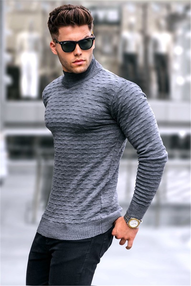 Herren-Strickpullover 5762 – Anthrazit #333679