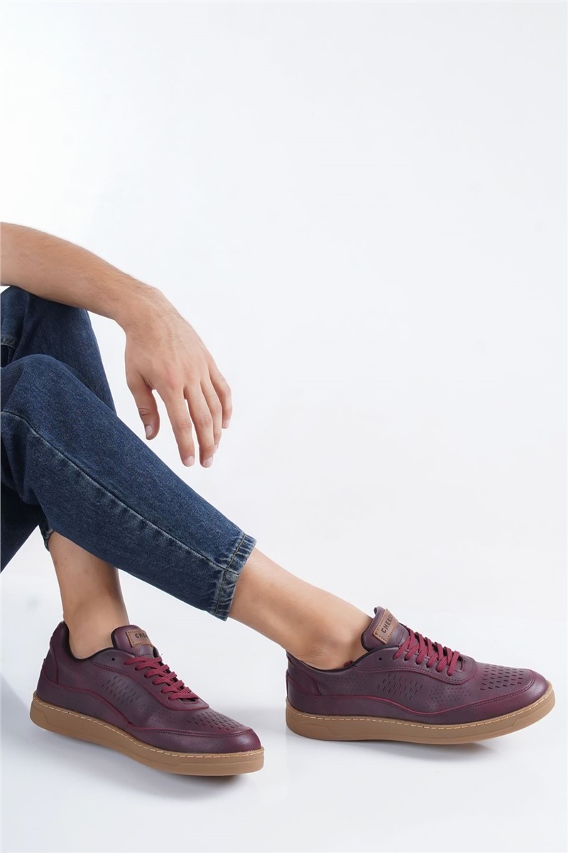 Pantofi Chekich pentru bărbați CH157 - Burgundy #359701