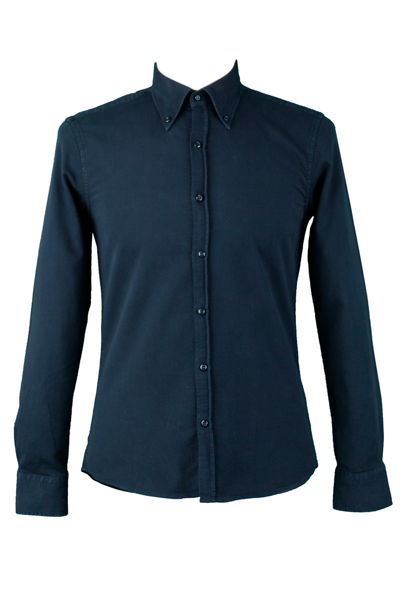 Camicia a maniche lunghe da uomo - Blu navy #268337