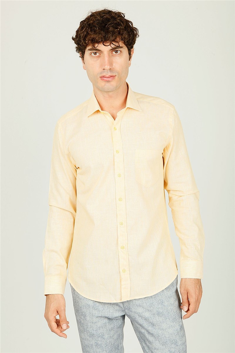 Camicia da uomo - Giallo #307327