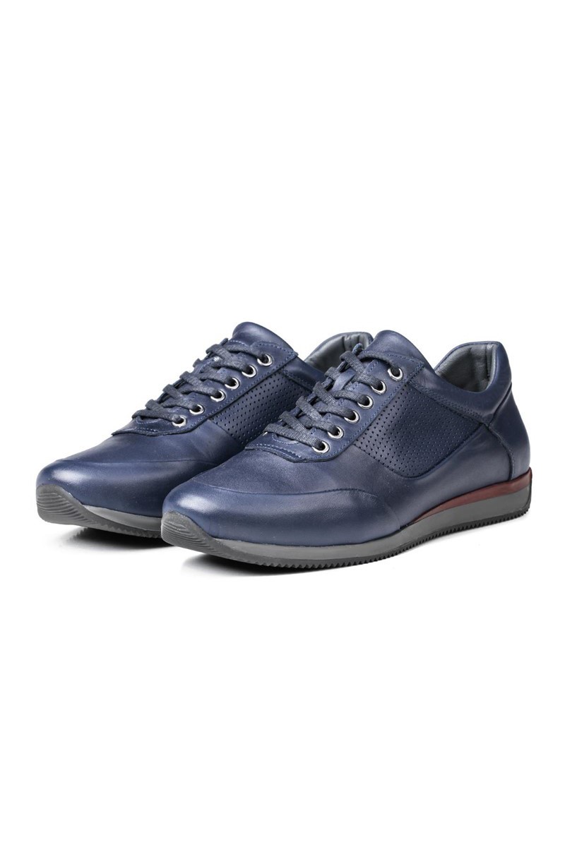 Scarpe da uomo in vera pelle Ducavelli - Blu scuro #316883