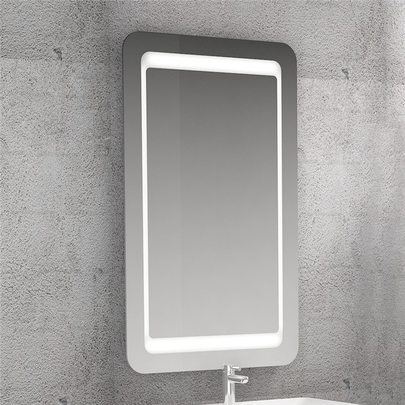 Emart Polo Mirror s LED osvetlením 60x100 cm - Biela #356736