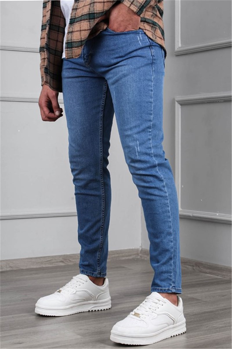 Ανδρικό Skinny Fit Jeans 6341 - Μπλε #367689