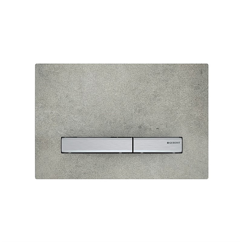 Geberit Sigma50 Double Push Control Panel - Matte Chrome #349684