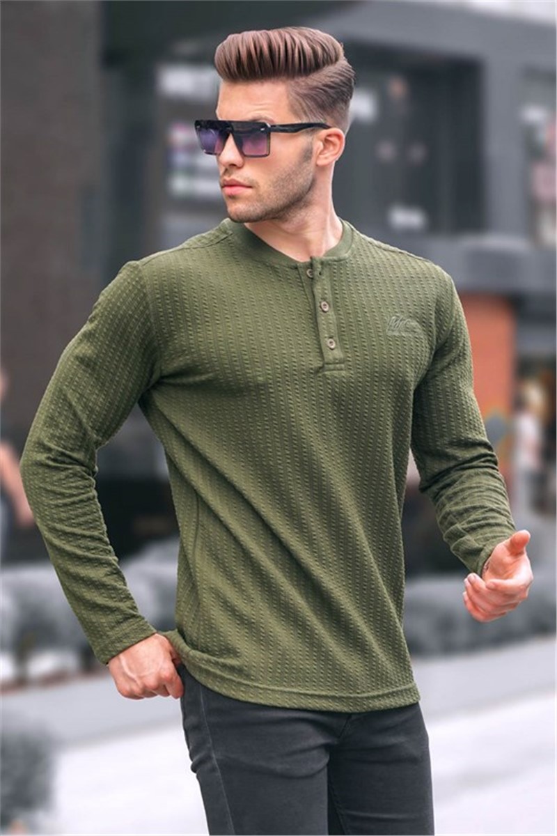 Herren Pullover 6007 - khaki #358673