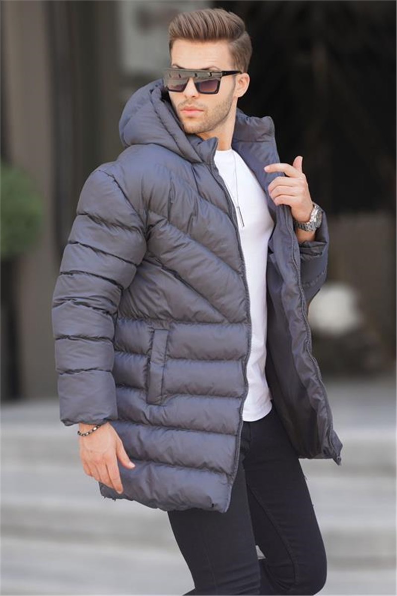 Men's Hooded Jacket 6803 - Gray #395357