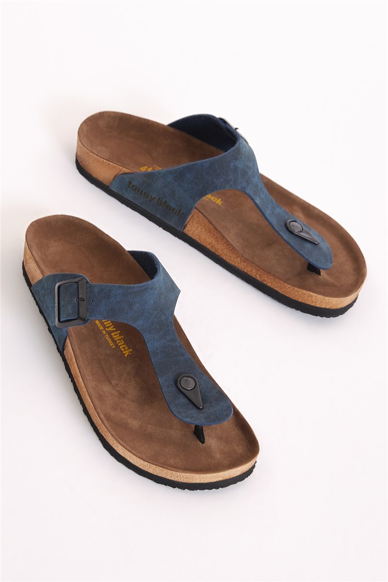 Unisex Slippers - Dark Blue #399693