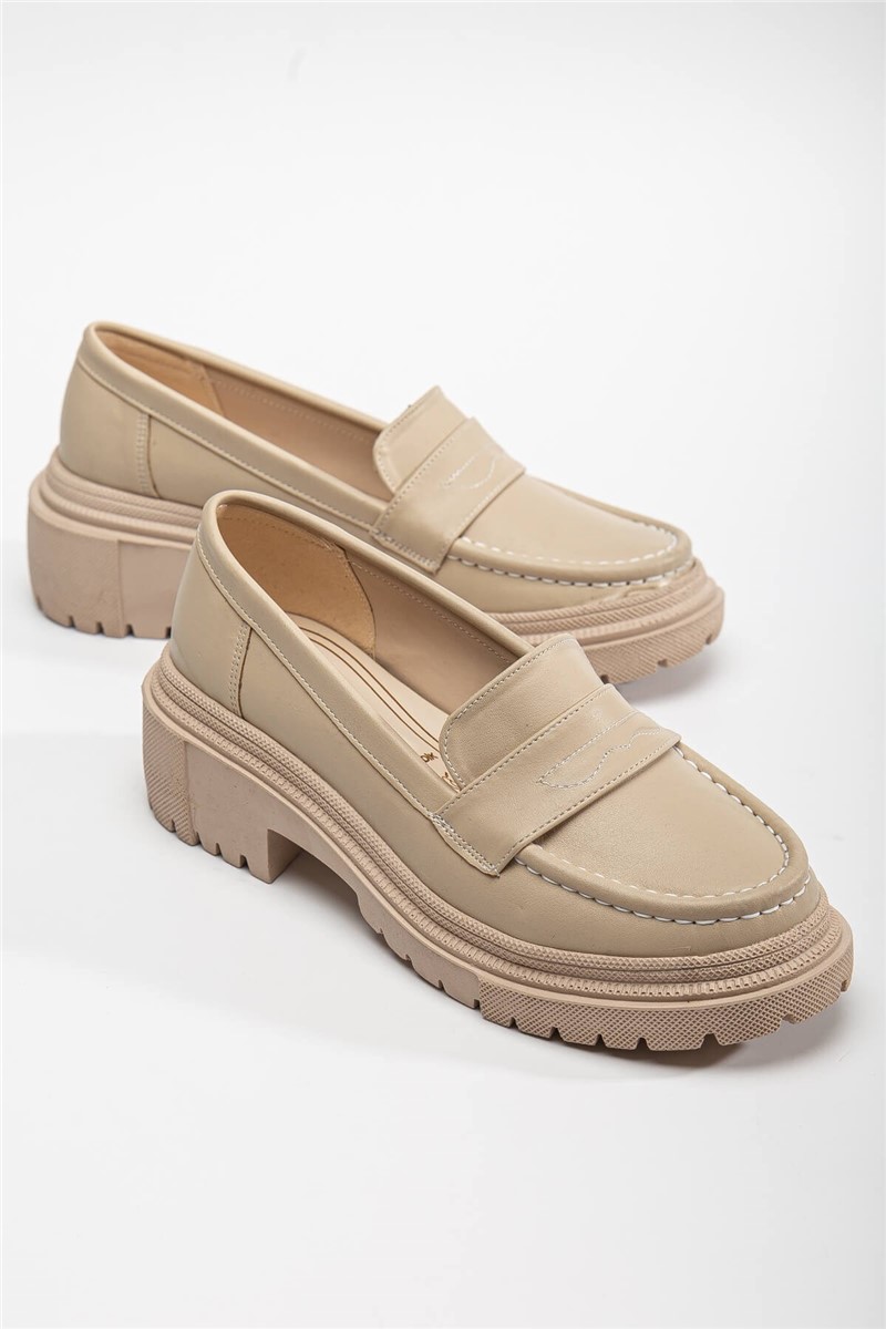 Damen-Loafer – Beige #364673