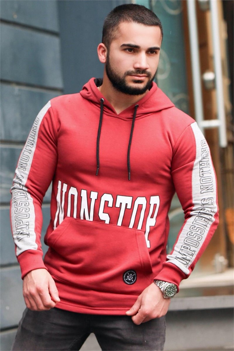 Herren Sweatshirt  2766 - rot  285029