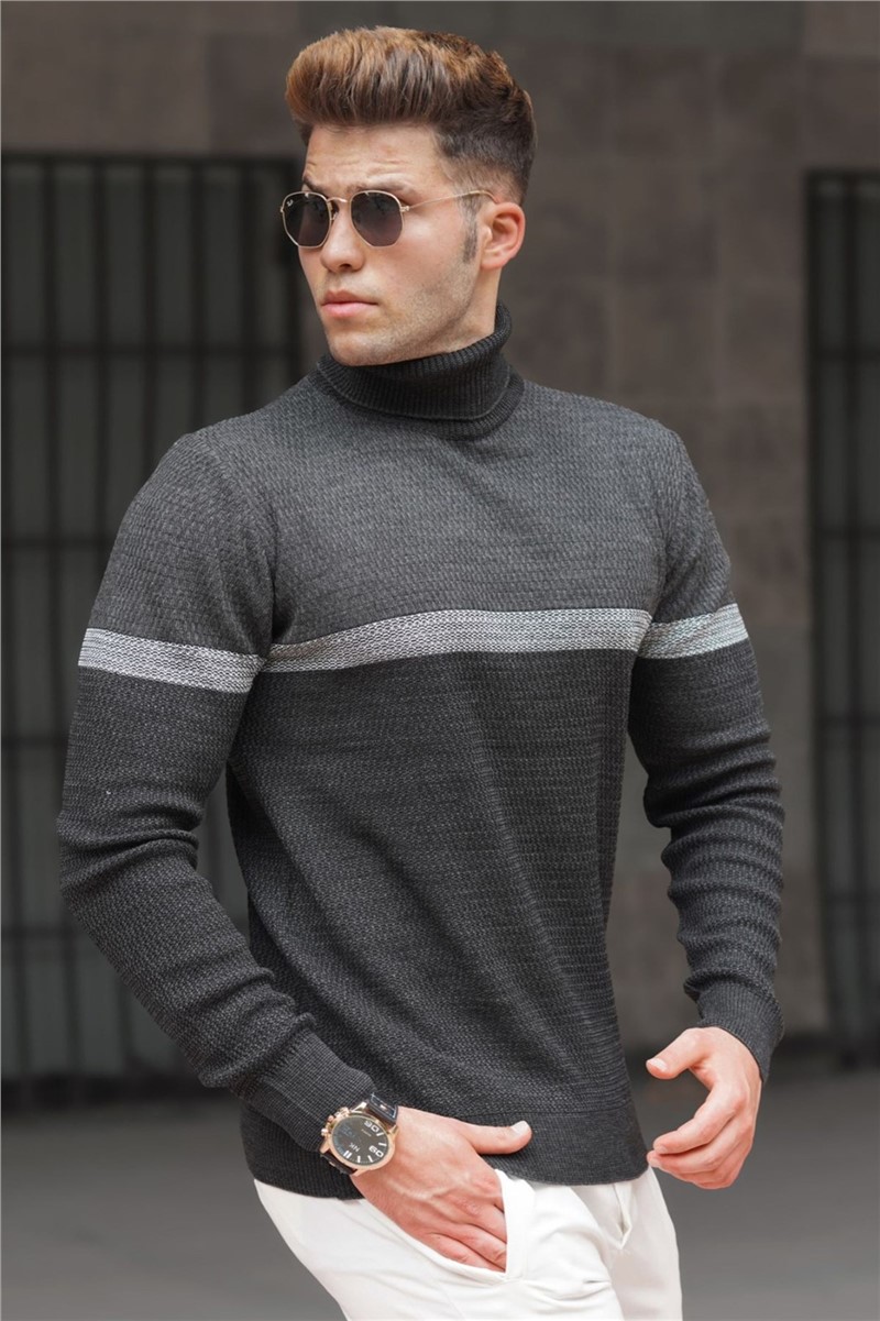 Herren Pullover 5149 - anthrazit  #310567