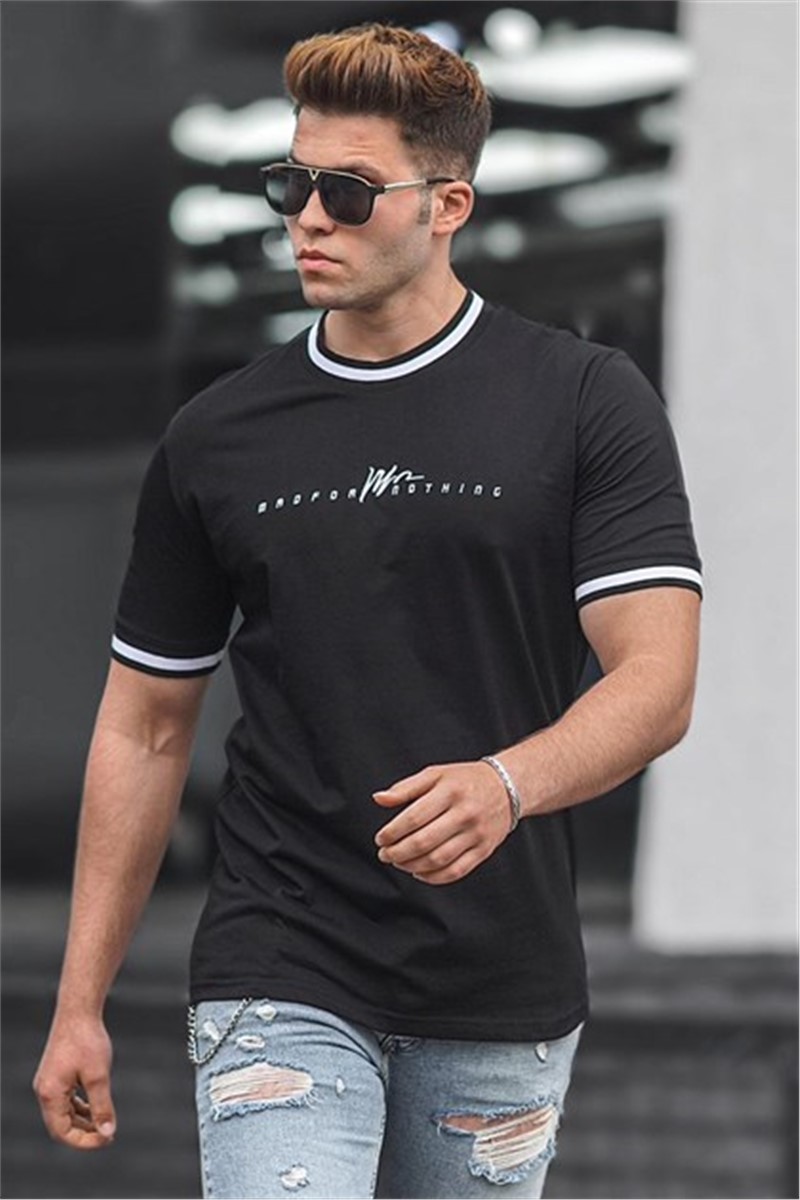 Tricou bărbătesc 5262 - Negru 306193