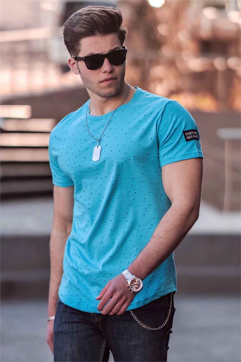 T-shirt da uomo 2883 - Blu 287887