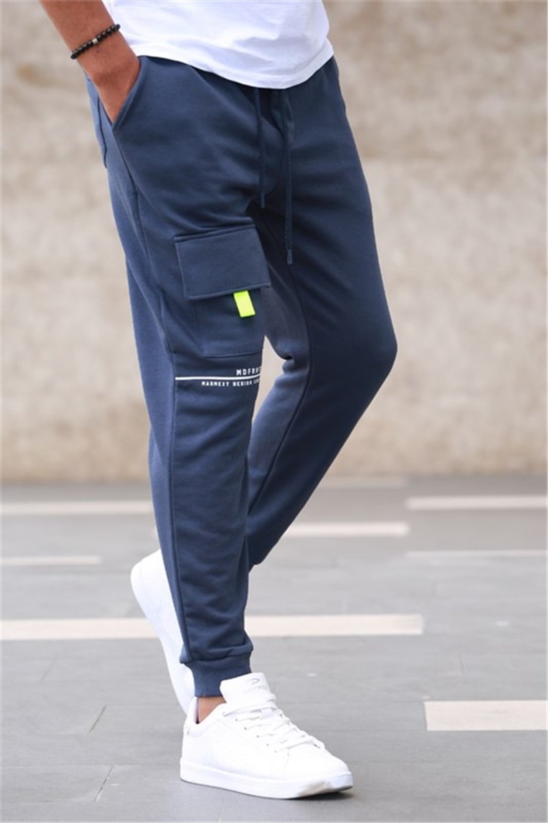 Pantaloni sport bărbați 5420 - Albastru închis # 310835