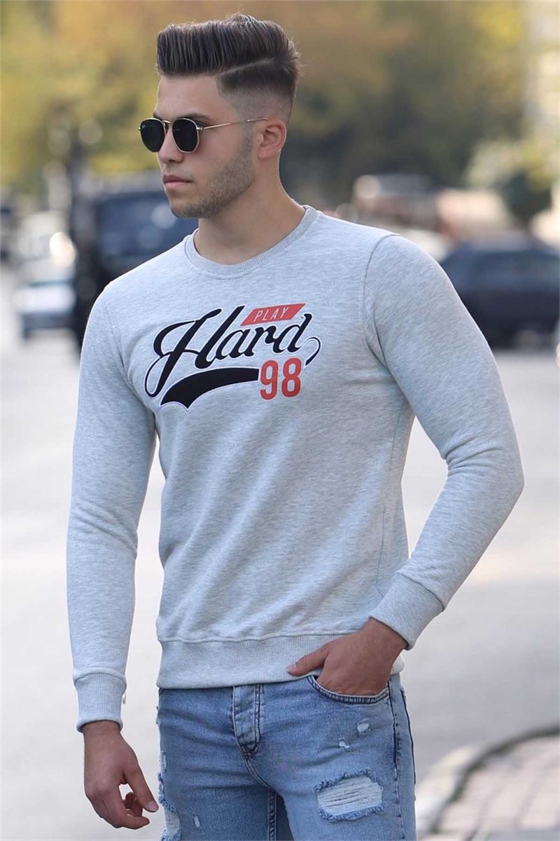 Herren Sweatshirt  4375 - grau  286642