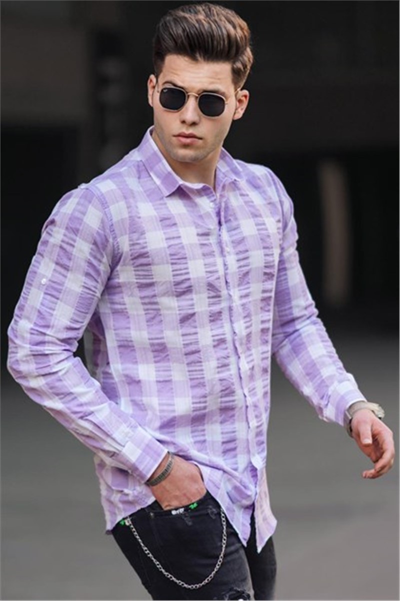 Camicia uomo 4941 - Viola 292916