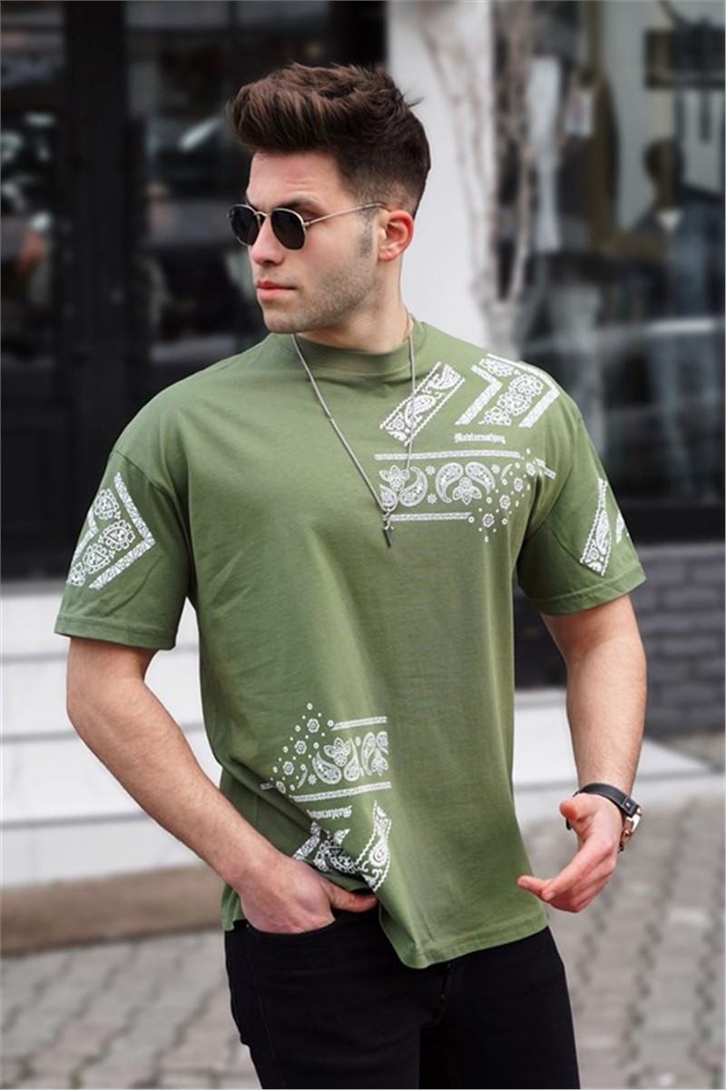 Tricou bărbați 5364 - kaki # 324666