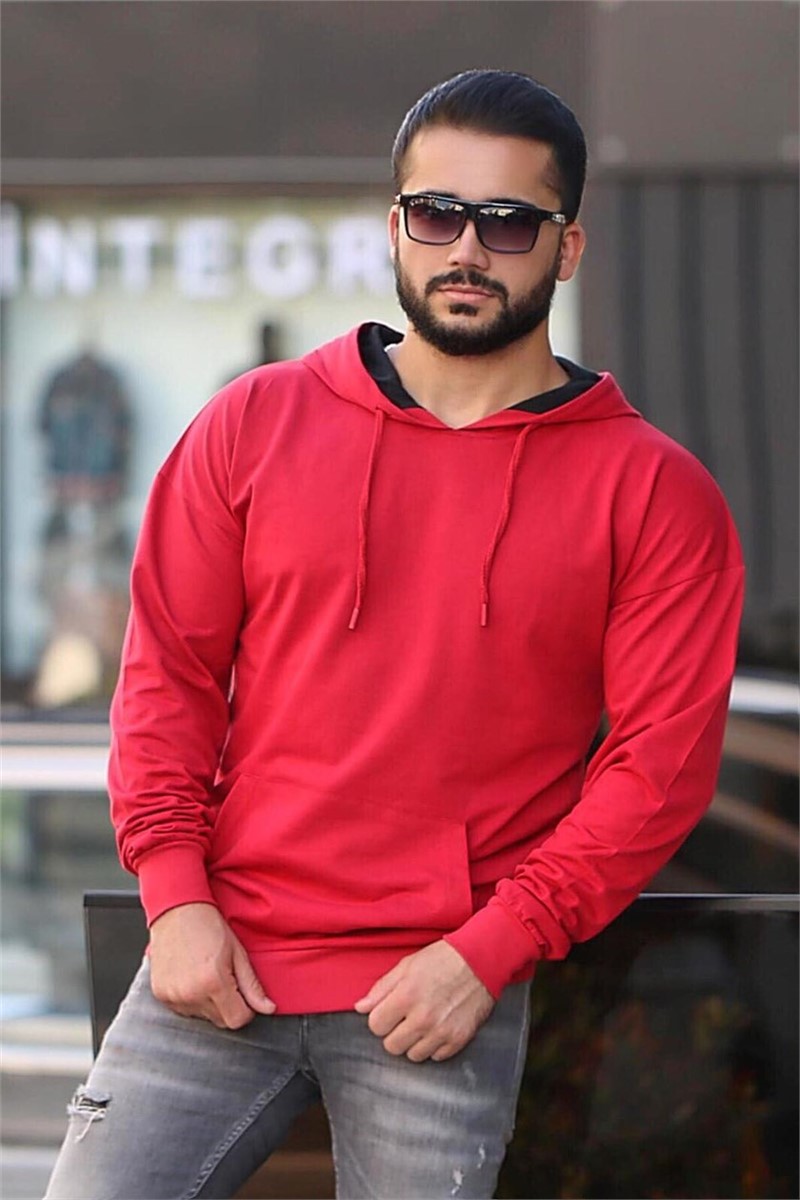 Men's sweatshirt 2876 - Red 286231