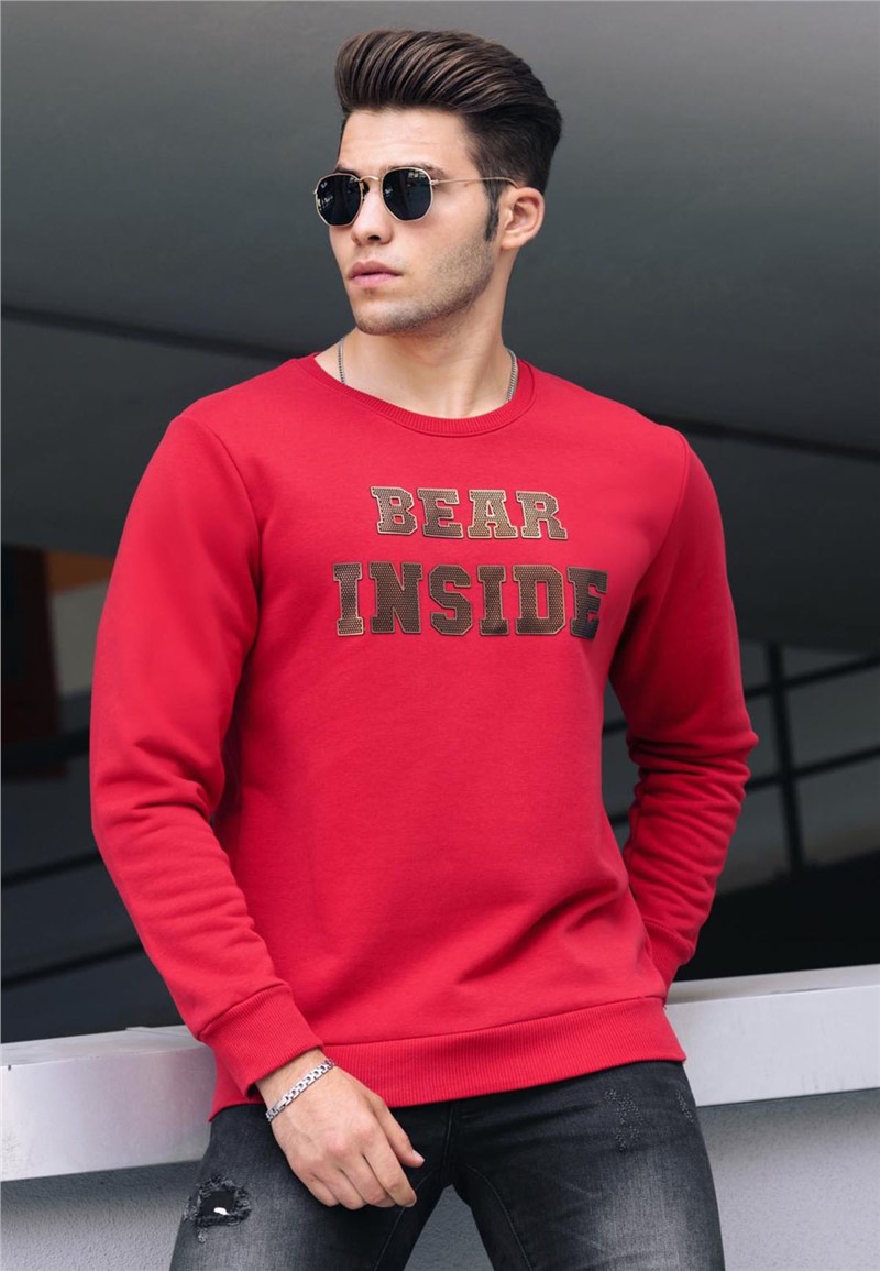 Herren Sweatshirt  4751 - rot  289821