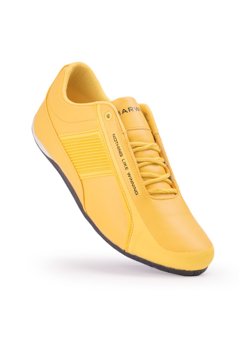 Marwells Men's Leather Shoes - Yellow 20210835531