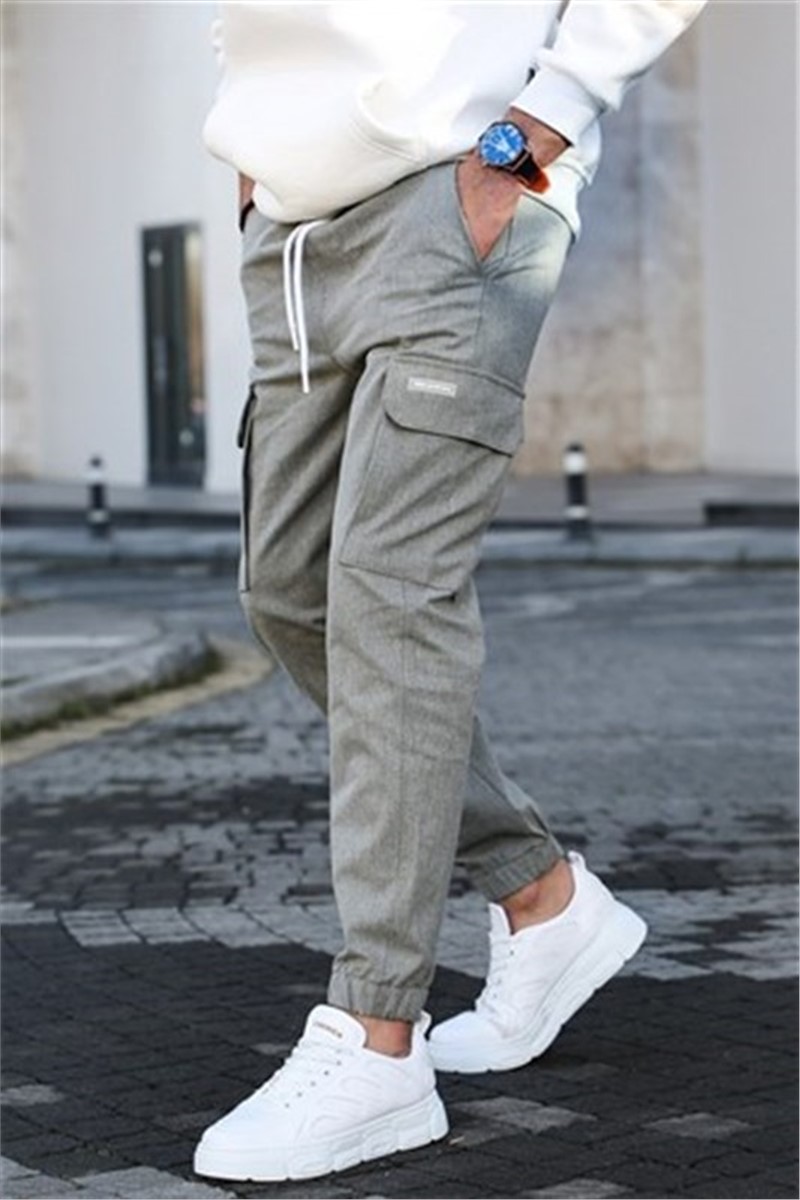 Herren-Jogginghose 5437 – Grau Melange #333120