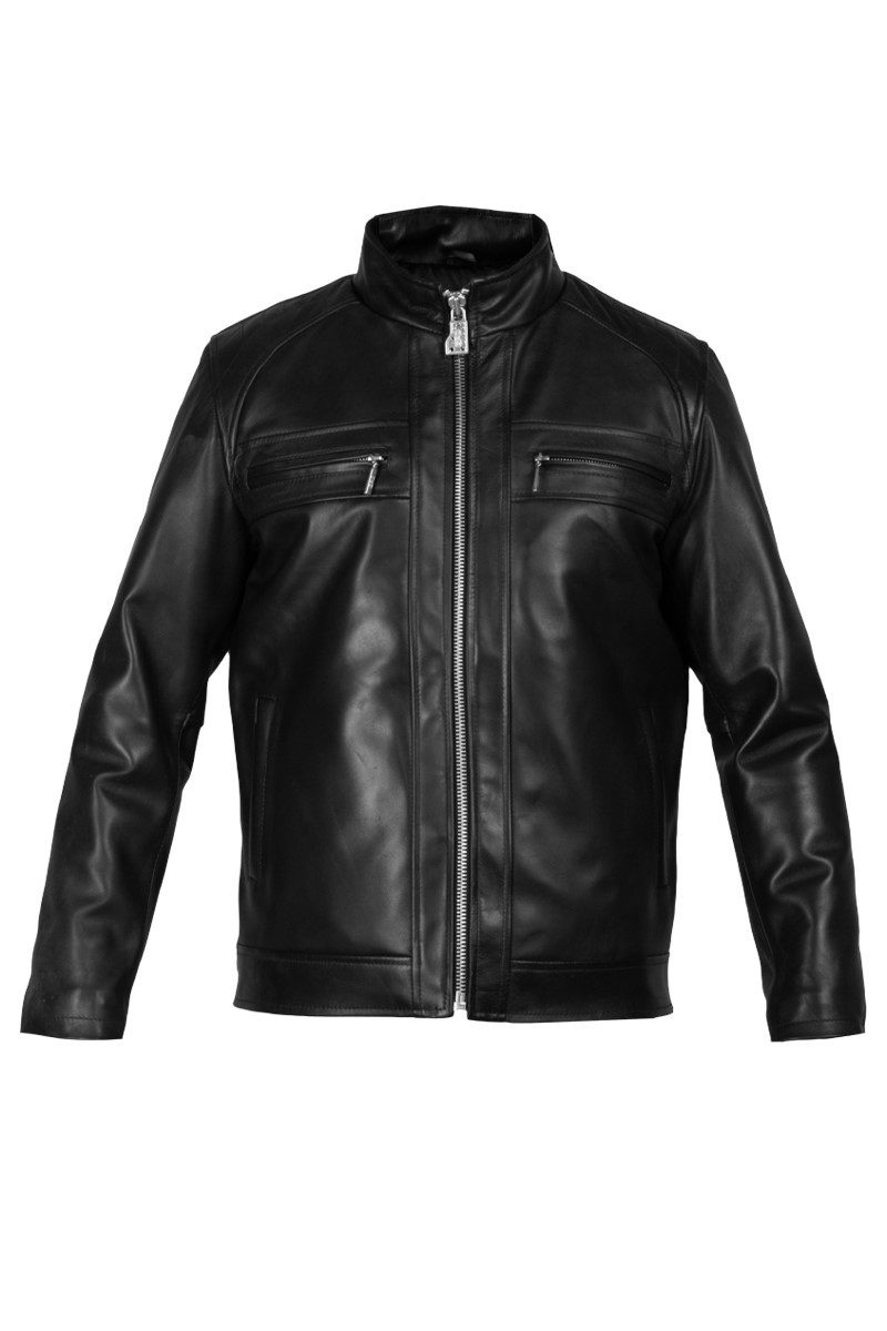 Herren Lederjacke - schwarz #2021106