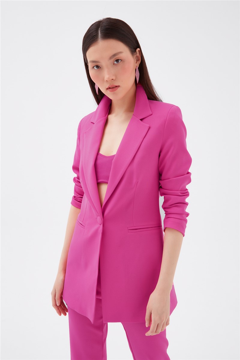 Giacca classica da donna - Fucsia #330424