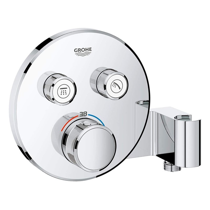 Grohe Grohtherm Smartcontrol eingebauter Duschmischer mit Handbrausehalterung - Chrom #339751