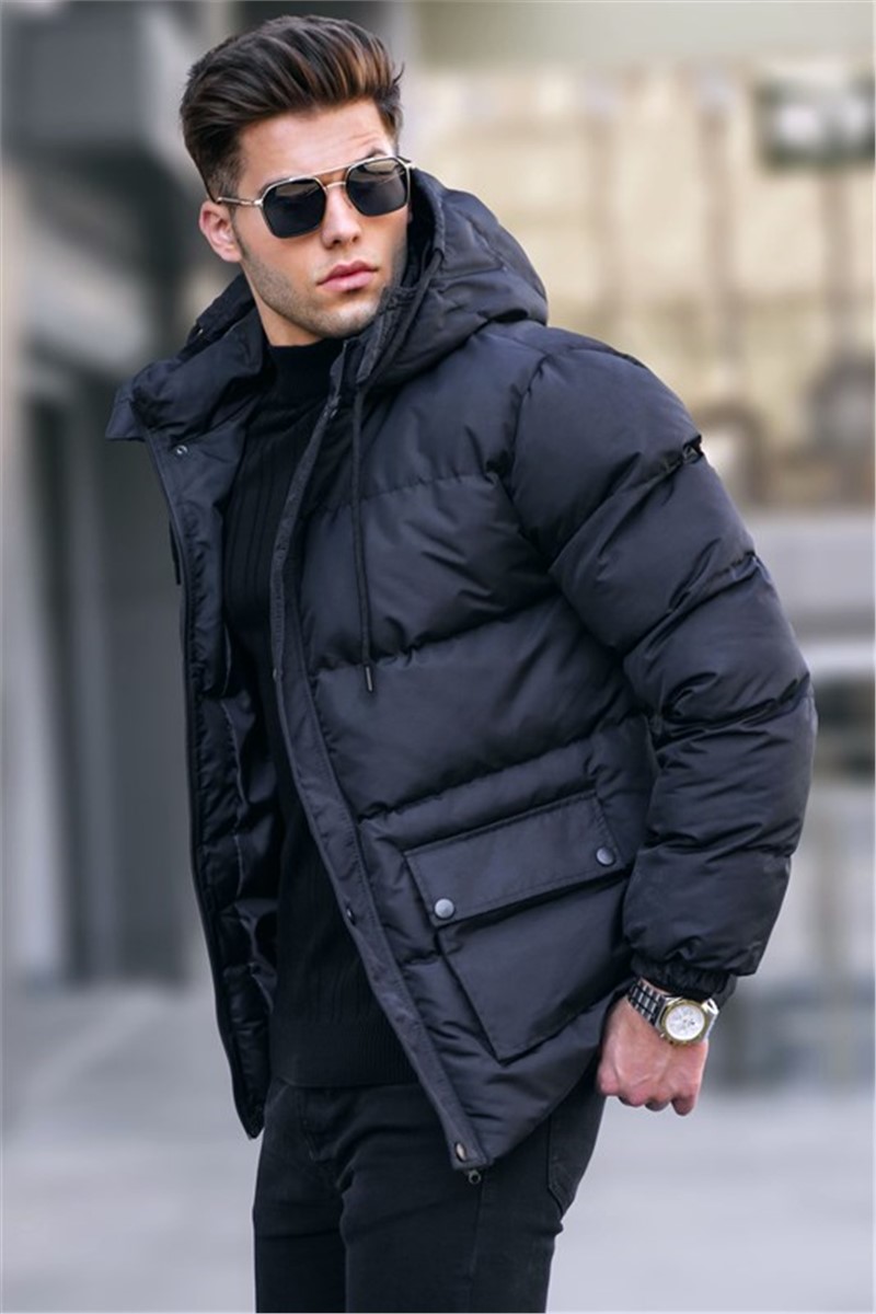 Herren-Kapuzenjacke 5702 – Schwarz #334280