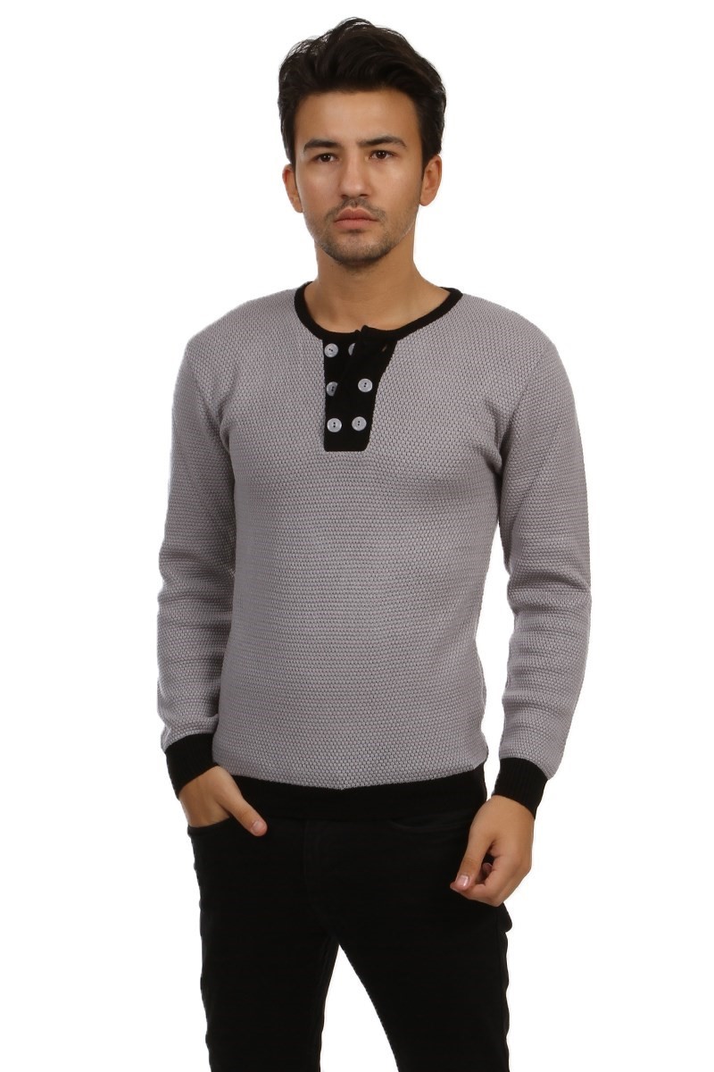 Herren Bluse - grau 1000