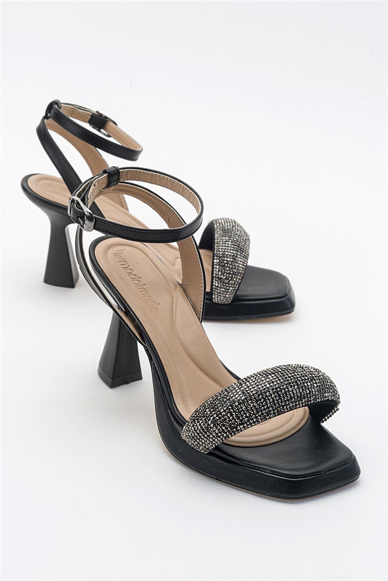 Elegante Plateausandalen für Damen – Schwarz #382749