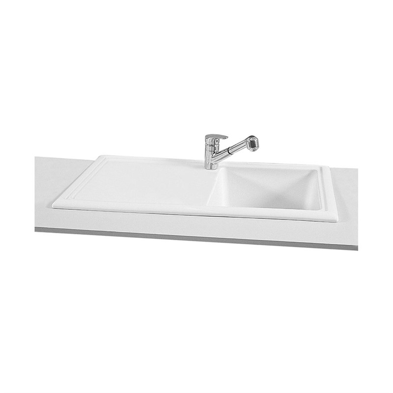 VitrA Arkitekt Kitchen sink 100 cm - White #341240